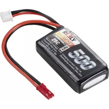 Reely pacco batteria LiPo 7,4 V 500 mAh 2S 25C Softcase con connettore BEC RE-7851726