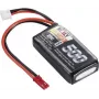 Reely pacco batteria LiPo 7,4 V 500 mAh 2S 25C Softcase con connettore BEC RE-7851726