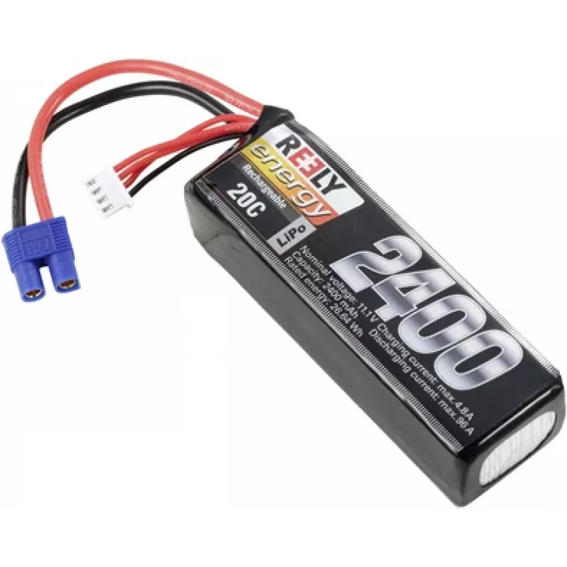 Reely batteria LiPo 11,1V 2400mAh 3S 20C Softcase EC3 (RE-7853469)