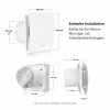 BOSCH F1500 DH 100 ventilatore aspirante per bagno con temporizzatore DN 100 7738335626