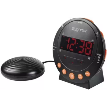 Sygonix SY-5266562 sveglia elettronica nera display fluorescente