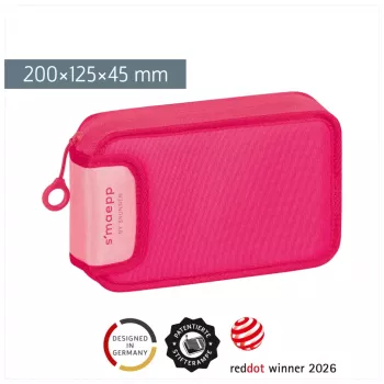 BRUNNEN s'maepp Colour Code astuccio portapenne completo rosa tulipano 17 pezzi 20 x 4,5 cm (104942025)