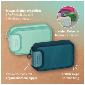 BRUNNEN s'maepp Colour Code astuccio portapenne completo rosa tulipano 17 pezzi 20 x 4,5 cm (104942025)