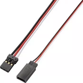 Reely prolunga servo confezione da 10 100 cm piatta 0,14 mm² connettore JR/Futaba maschio su femmina (RE-6992157)