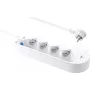 Sygonix SY-5228510 ciabatta 4 prese con interruttore, bianco, cavo 1,5 m