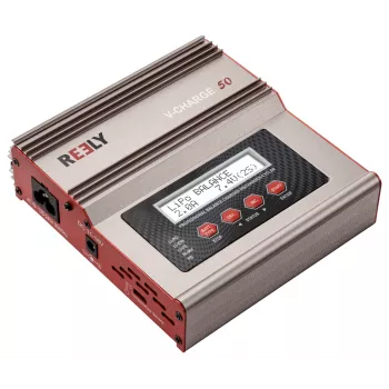 Reely V-Charge 50 caricabatterie multifunzione 50W AC/DC LiPo NiMH NiCd Pb con balancer RE-8264340