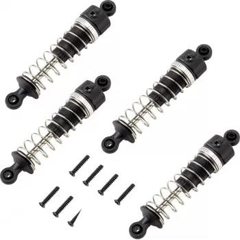 Reely set ammortizzatori di ricambio (2 pz.) per auto RC 1:10, buggy, truck - 90mm in alluminio riempiti a olio