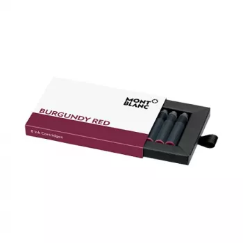 Montblanc cartucce d'inchiostro bordeaux per penna stilografica, confezione da 8 (105199)