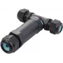 Sygonix SY-5516050 connettore per cavi resistente alle intemperie con morsetti a vite, IP68, 3 poli, nero