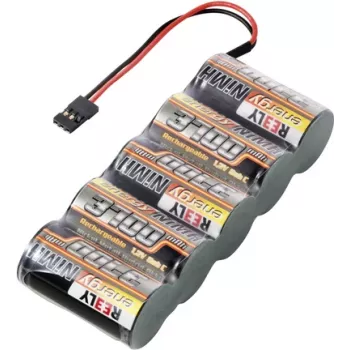 Reely pacco batteria ricaricabile NiMH RC 6 V 3700 mAh 5 celle Sub-C side-by-side connettore JR RE-7856835