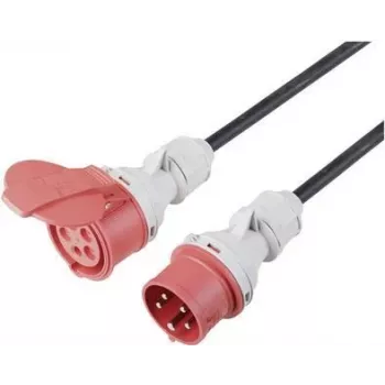 SYGONIX SY-5244050 prolunga resistente alle intemperie 10m, 16A, IP44, nero