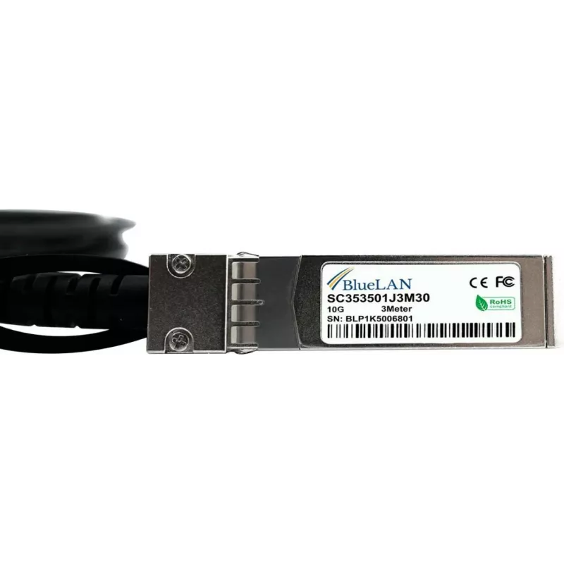 BlueOptics 02314NVE Cavo DAC SFP+ Twinax compatibile BlueLAN 3m passivo 10GbE 02314NVE-BL