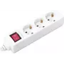 Ciabatta Sygonix BT-2372210 3 prese con interruttore illuminato, bianco, cavo 1,5 m