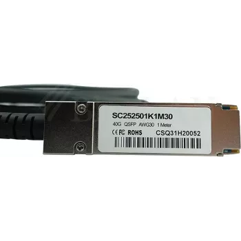 Cavo Direct Attach in rame BlueLAN compatibile H3C LSWM1QSTK2 QSFP+, 40GBASE-CR4, 5 m, 28 AWG, twinax passivo LSWM1QSTK2-BL