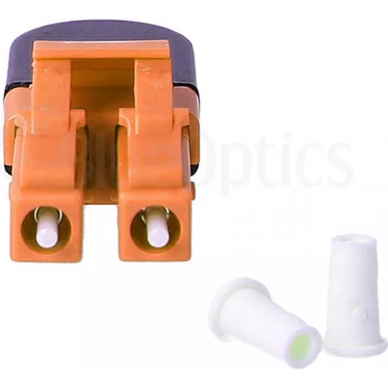 Adattatore loopback in fibra ottica BLUELAN BlueOptics OM2 LC/UPC duplex ferrule in ceramica -40°C a +85°C (BOLBLCOM2)