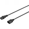 Cavo di alimentazione Sygonix SY-5042726 IEC C14 a C13 0,5 m nero