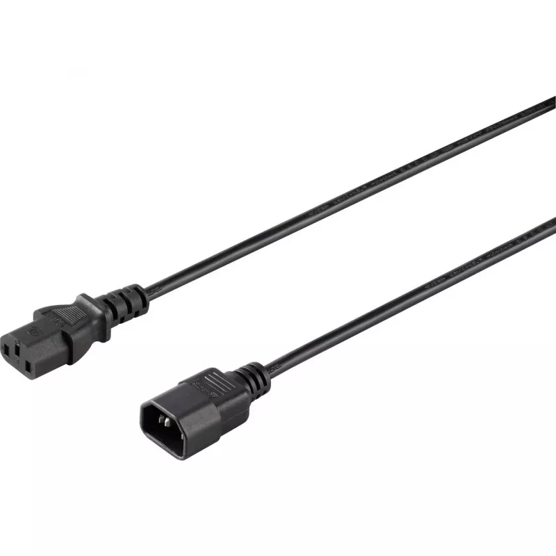 Cavo di alimentazione Sygonix SY-5042726 IEC C14 a C13 0,5 m nero