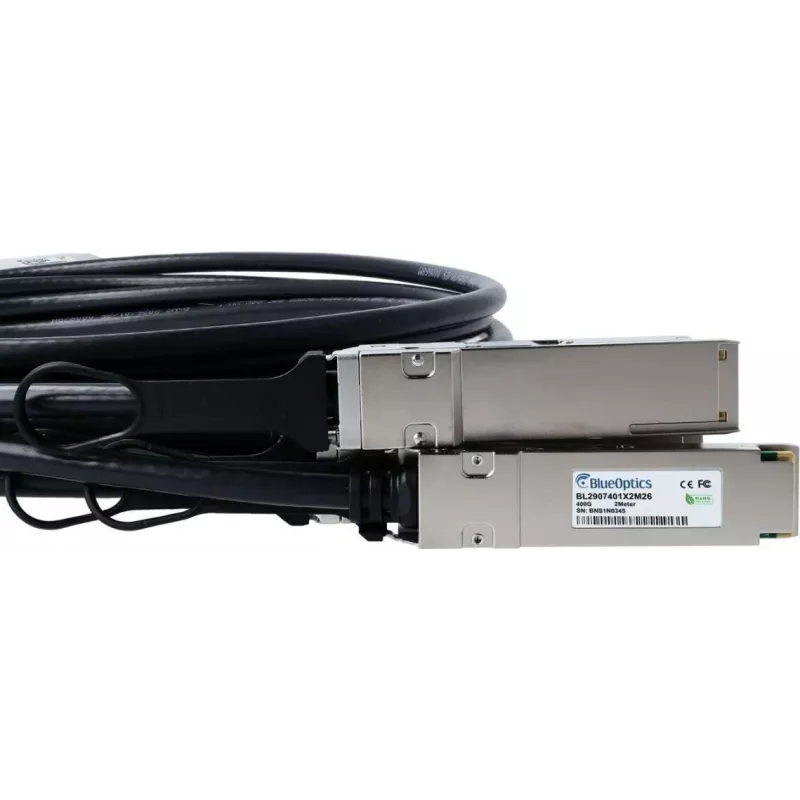 Cavo DAC breakout BlueLAN QDD-4X100G-2M-BL compatibile Juniper 400G QSFP-DD 2 m AWG26