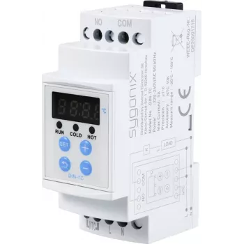 Termostato per guida DIN Sygonix SY-5984674 -20 a +100 °C per riscaldamento e raffreddamento