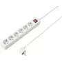 Ciabatta Sygonix SY-4891008 con interruttore, 3 prese, cavo 1,5 m, bianco