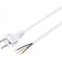 Cavo di alimentazione Sygonix SY-5043502 CEE 7/7 a IEC C13 bianco 1,5 m