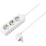 Ciabatta Sygonix SY-4890982 3 prese con interruttore, cavo 1,5 m, bianco