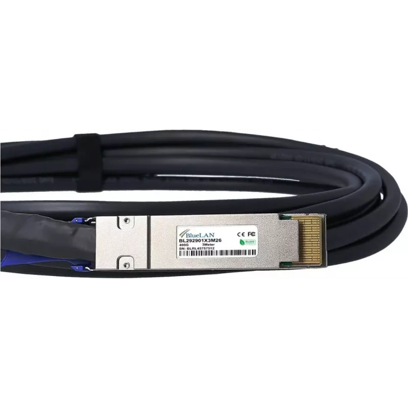 Cavo Direct Attach BlueLAN 400G QSFP-DD, 26 AWG, 2m, compatibile NVIDIA