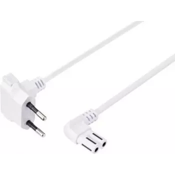 Cavo di alimentazione Sygonix SY-5043434 CEE 7/16 a IEC C7 bianco 1,5 m
