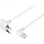 Cavo di alimentazione Sygonix SY-5043434 CEE 7/16 a IEC C7 bianco 1,5 m