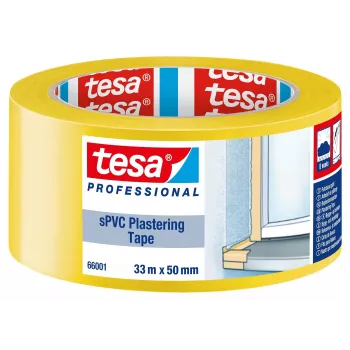 Nastro per stuccatura tesa 66001 giallo 33 m x 50 mm 66001-00001-00