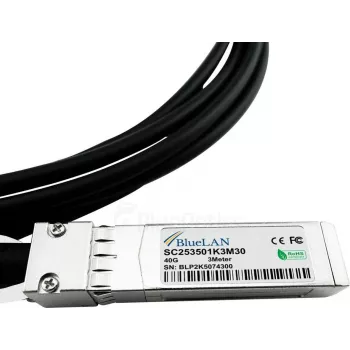 Cavo breakout Direct Attach passivo BlueLAN 40G QSFP+ a 4x10G SFP+, 5m, 26 AWG, compatibile NVIDIA L45593-D178-B50 L45593-D178-B50-BL