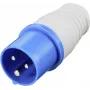 Spina CEE caravan Sygonix SY-5806886 16 A 3 poli 250 V AC IP44 blu
