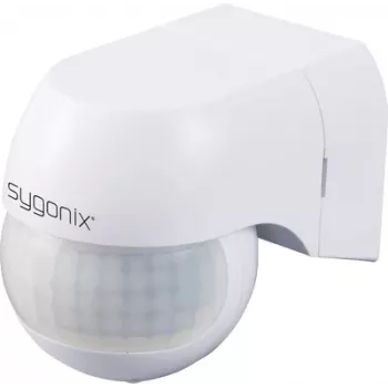 Rilevatore di movimento PIR da parete Sygonix SY-6118230 180° relè bianco