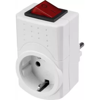 Adattatore Schuko commutabile Sygonix SY-5045292 bianco