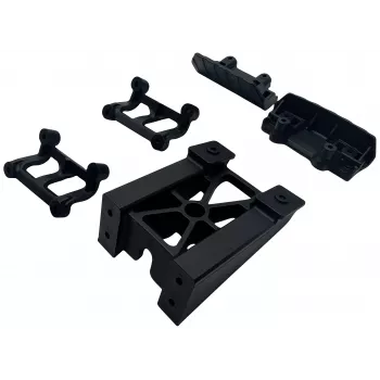 Set paraurti Reely RE-9043710 per auto RC 1:10 (anteriore e posteriore, nero)