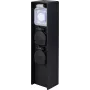 Sygonix SY-6121656 presa da giardino 2 vie con timer IP44 nero con picchetto