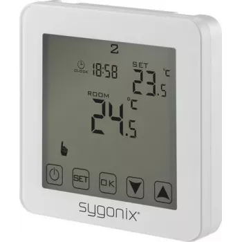 Sygonix Touch 2 termostato ambiente da incasso con programmazione settimanale, 1-70°C, bianco SY-4961570