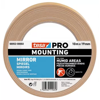 tesa Montage PRO nastro di montaggio per specchi bianco 10 m x 19 mm 66952-00002-00