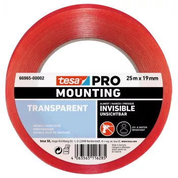 tesa Montage PRO nastro di montaggio trasparente 25 m x 19 mm 66965-00002-00