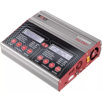 Reely V-Charge 200 Duo caricabatterie multifunzione 12V, 230V 10A per NiMH, LiPo, LiIon, LiHV, piombo-calcio, piombo-acido (RE-7764834)