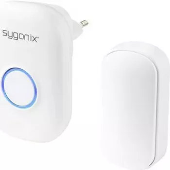 Sygonix SY-5225388 Set campanello senza fili completo, senza batteria, con luce flash