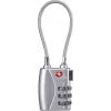 Sygonix SY-5044450 lucchetto per cavo a combinazione 3 cifre 33 mm argento