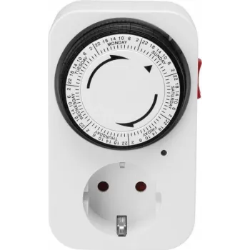 Sygonix SY-5045304 Timer settimanale analogico 3680 W IP20 bianco