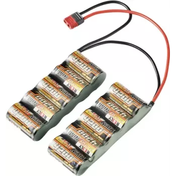 Reely Pacco batteria ricaricabile NiMH RC 12V 4200mAh 10 celle Side-by-Side T-Plug RE-7856538
