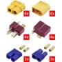 Reely RE-6699867 Cavo adattatore a Y XT60 su T-Plug e EC3 dorato