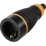 Sygonix SY-6618480 Connettore femmina Schuko TPE PC 250 V/AC nero arancione IP20