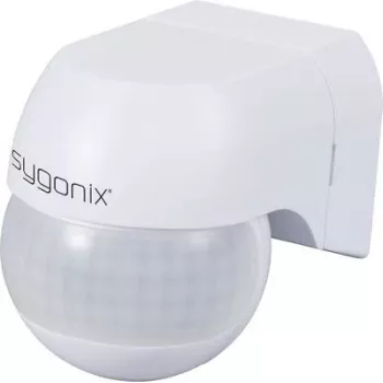 Sygonix SY-6733024 rilevatore di movimento PIR da parete 360° 180° relè bianco