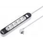 Sygonix SY-4538276 ciabatta 5 prese con interruttore illuminato, cavo 1,5 m, bianco/nero