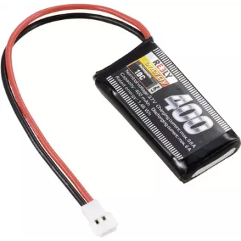 Reely pacco batteria LiPo 3,7V 400mAh 1S 10C softcase connettore piatto RE-7845951
