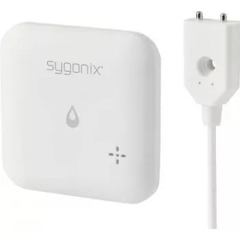Sygonix SY-6735646 rilevatore di perdite d'acqua Wi-Fi con controllo tramite app, sensore interno ed esterno, allarme 85 dB, a batteria